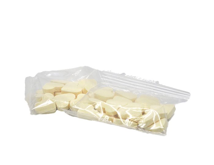 Geel | Dextrose hartjes | My first sweets