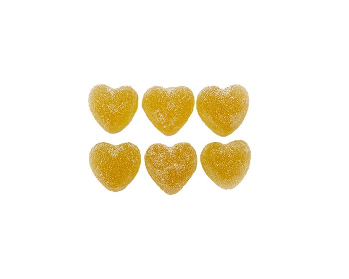 Pectin hearts - Orange