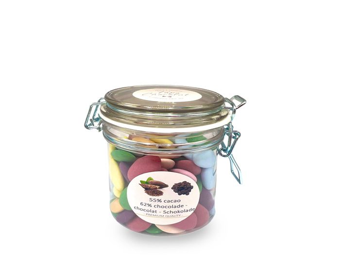 Candyville - Vintage Jar with sugar beans - Papa Chocolat - 125 gr.