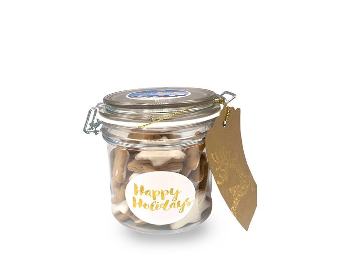 Candyville - Vintage Jar met sterretjes - Likkoekjes - 125 gr